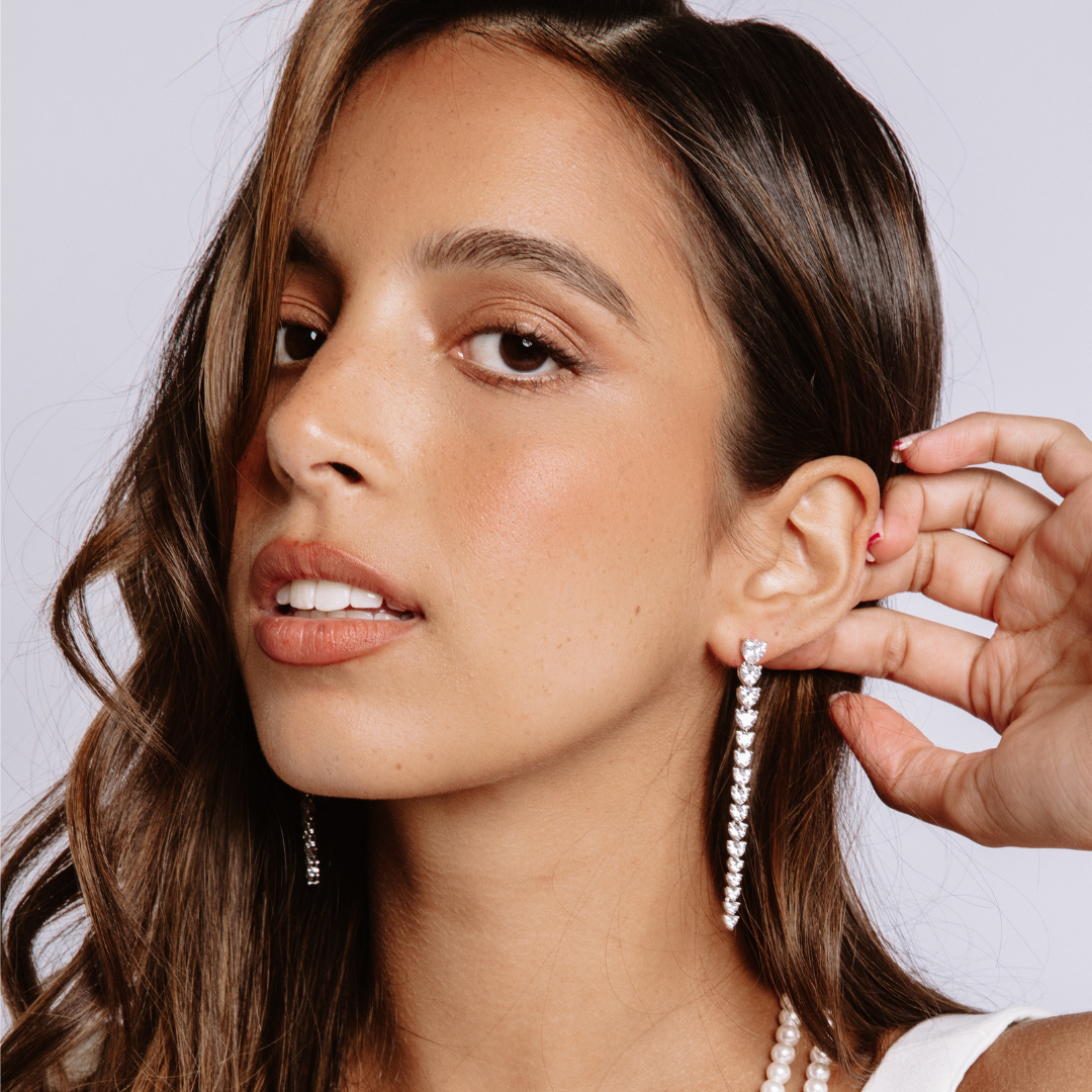 Heart Drop Earrings
