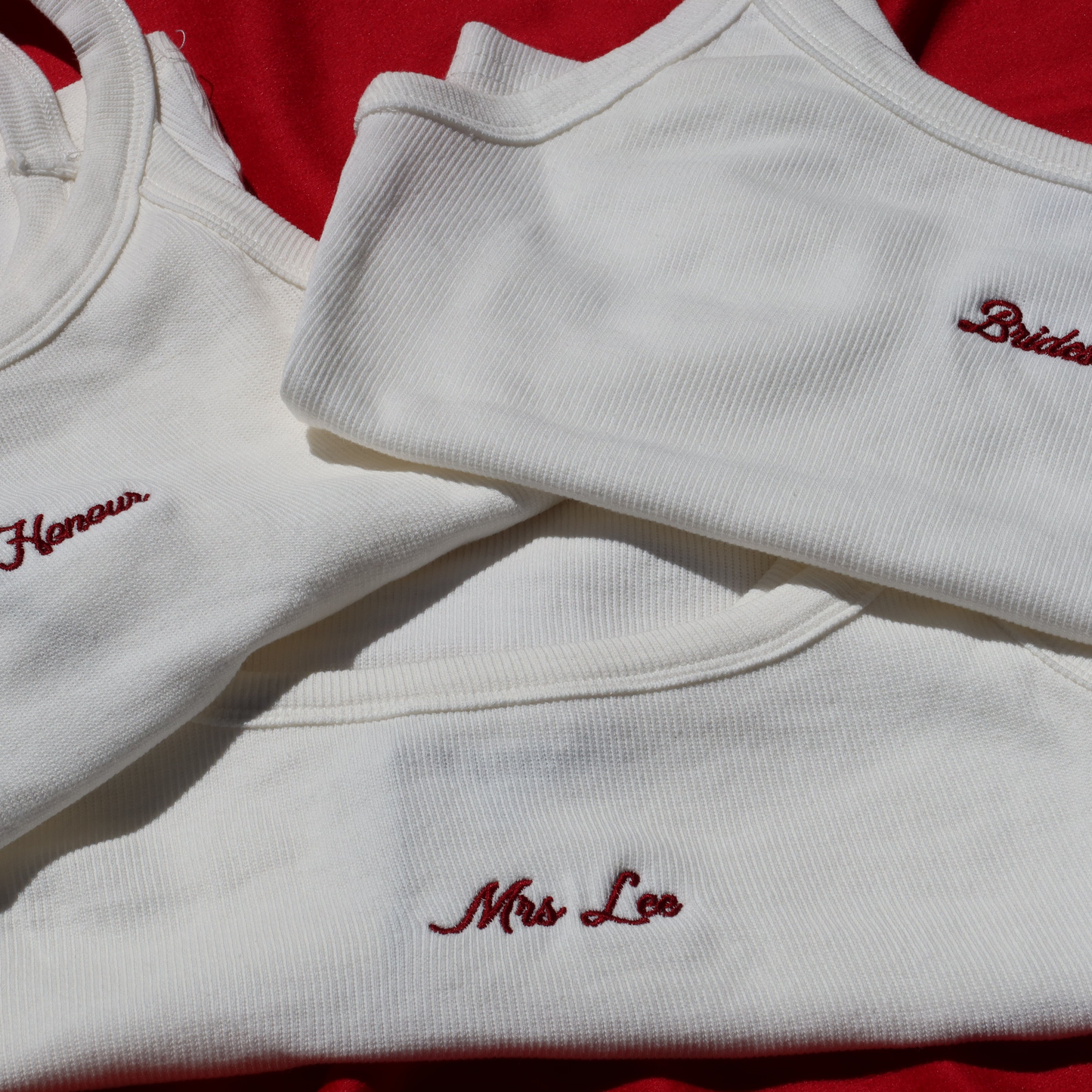 Custom Mrs Singlet + Necklace Set